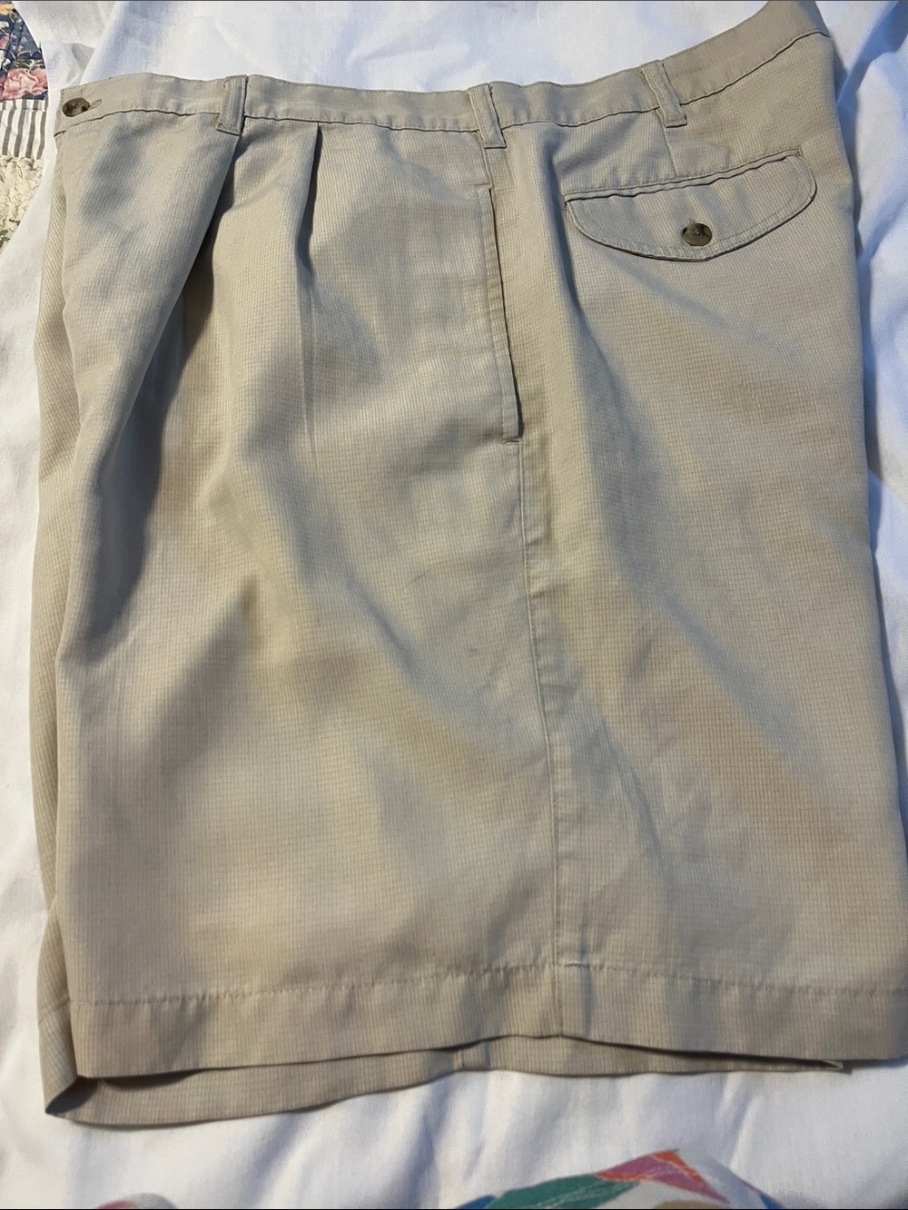 Classic Beige Pleated Skirt